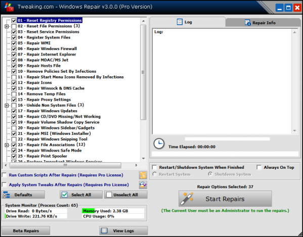 tweaking windows repair pro full version