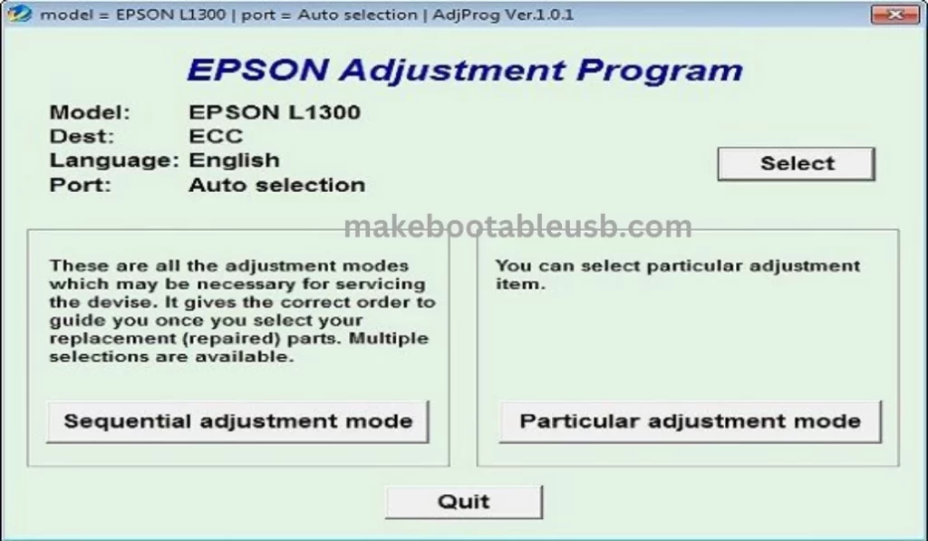 Cara Reset Epson l1300