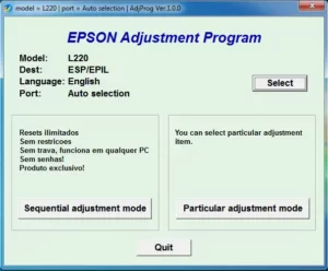Epson Adjustment Program l220
