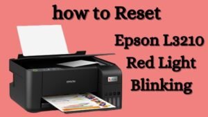 Epson L3210 Red Light Blinking Solution